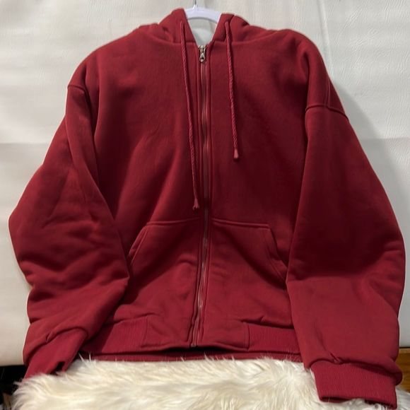 Victory Sportwear Sherpa Hoodie Fully Lined Hood Lined with Sherpa Size Med & XL - Picture 1 of 6